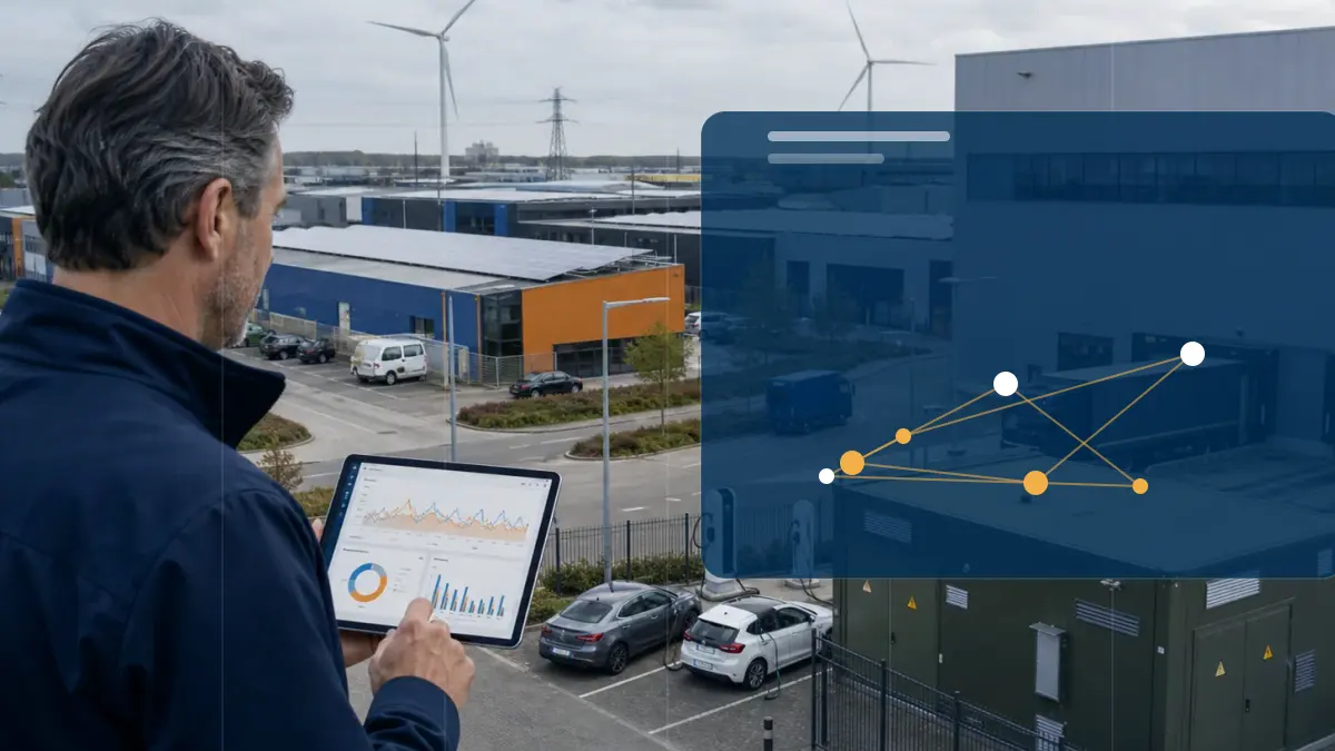 Netcongestie en netcapaciteit op een bedrijventerrein voor gecontracteerd vermogen optimaliseren