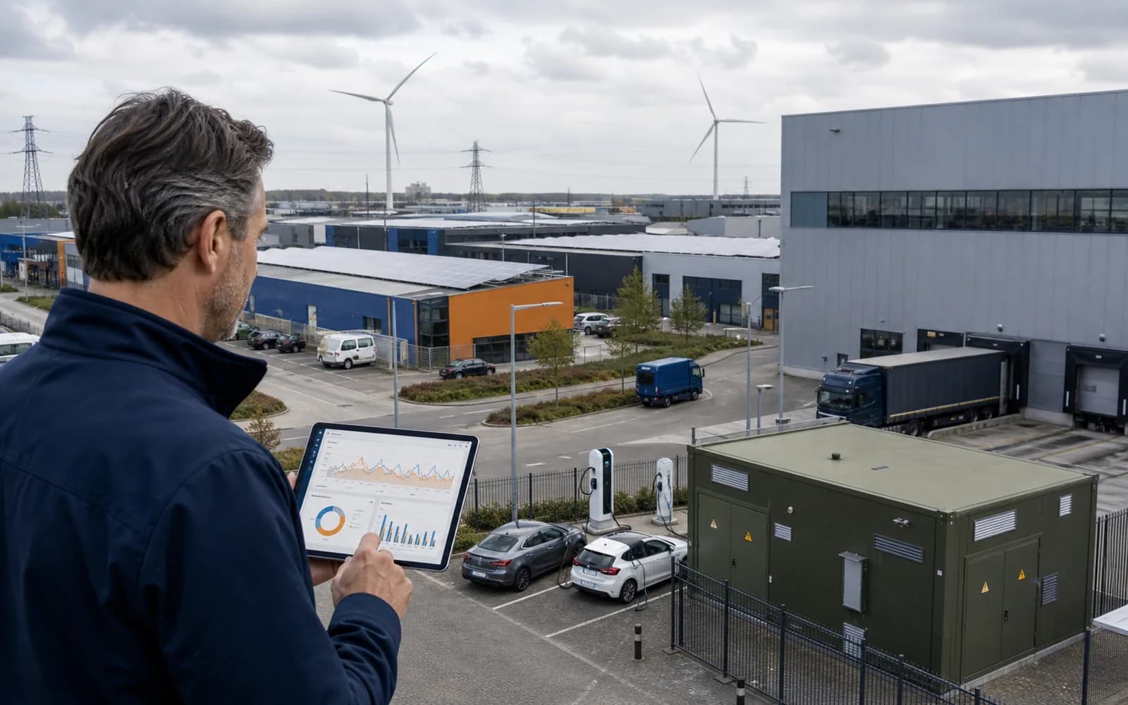 Capaciteitsanalyse voor netcongestie op een bedrijventerrein