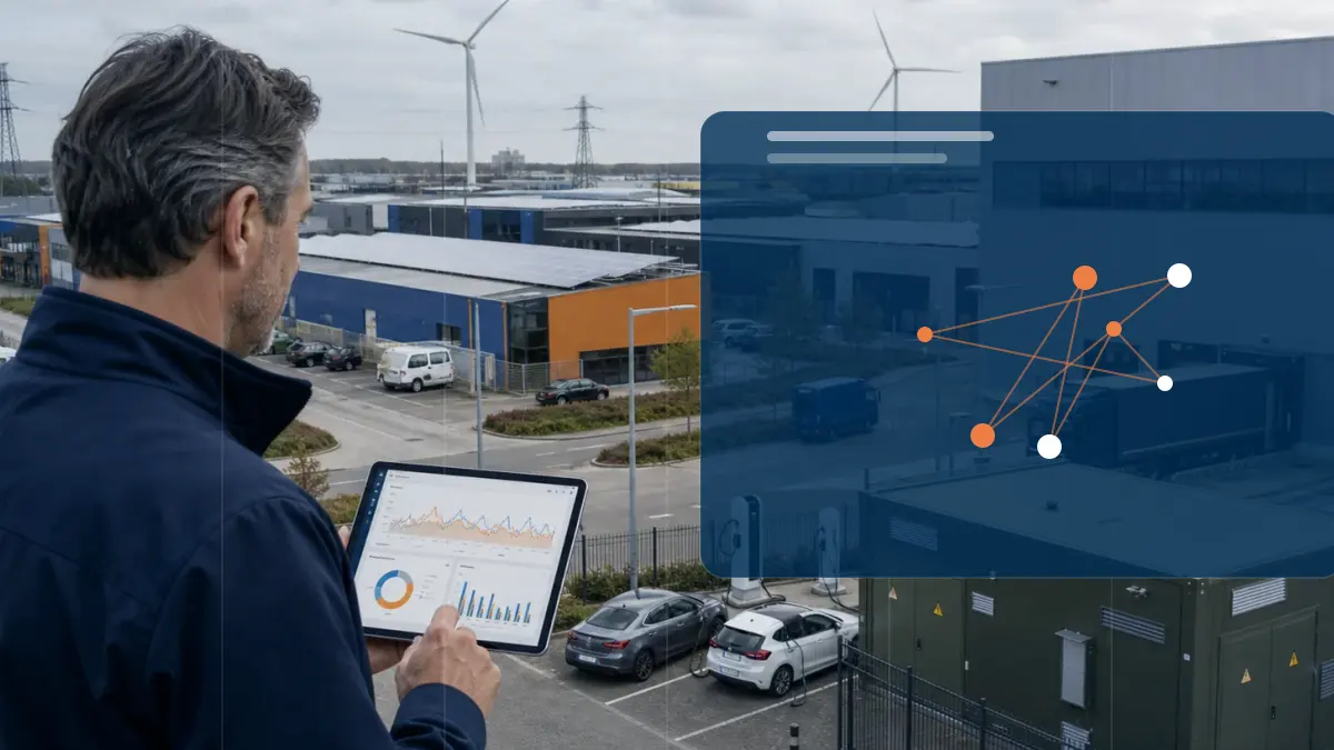 Netcongestie en netcapaciteit op een bedrijventerrein voor netverzwaring en doorlooptijden