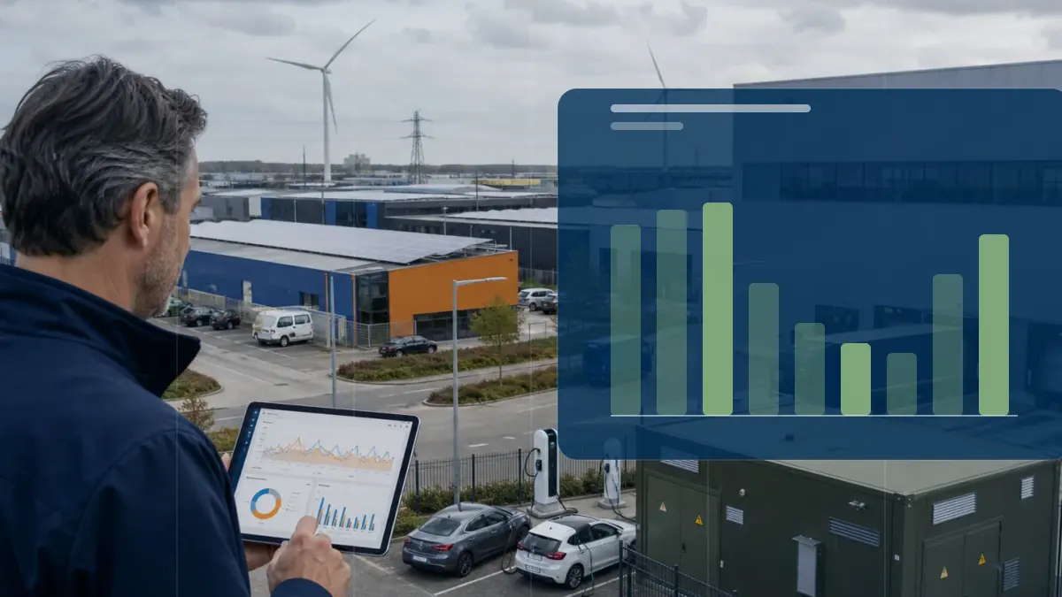 Netcongestie en netcapaciteit op een bedrijventerrein voor tijdsgebonden transporttarieven uitleg