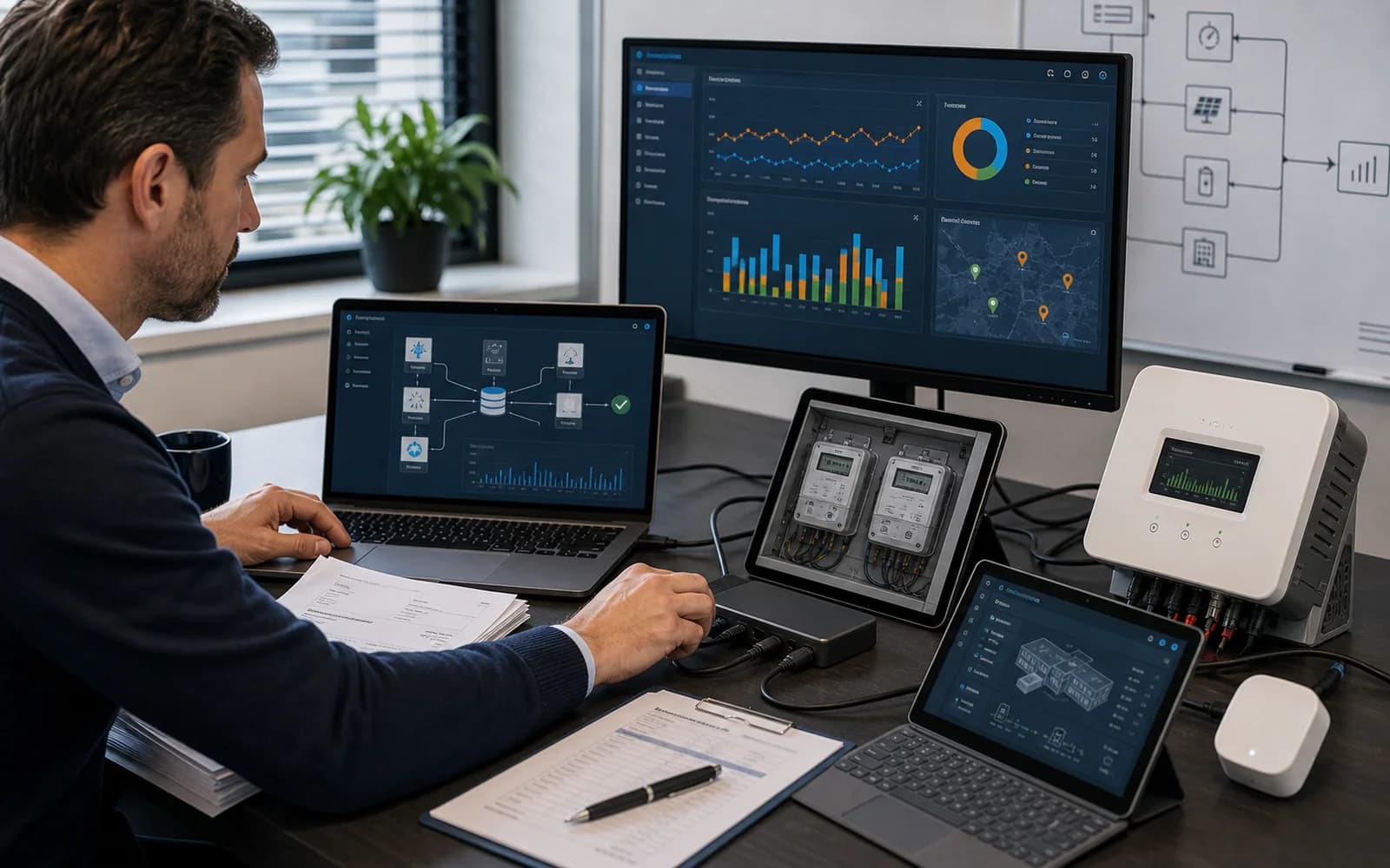 Linking energy data from different sources in an independent platform