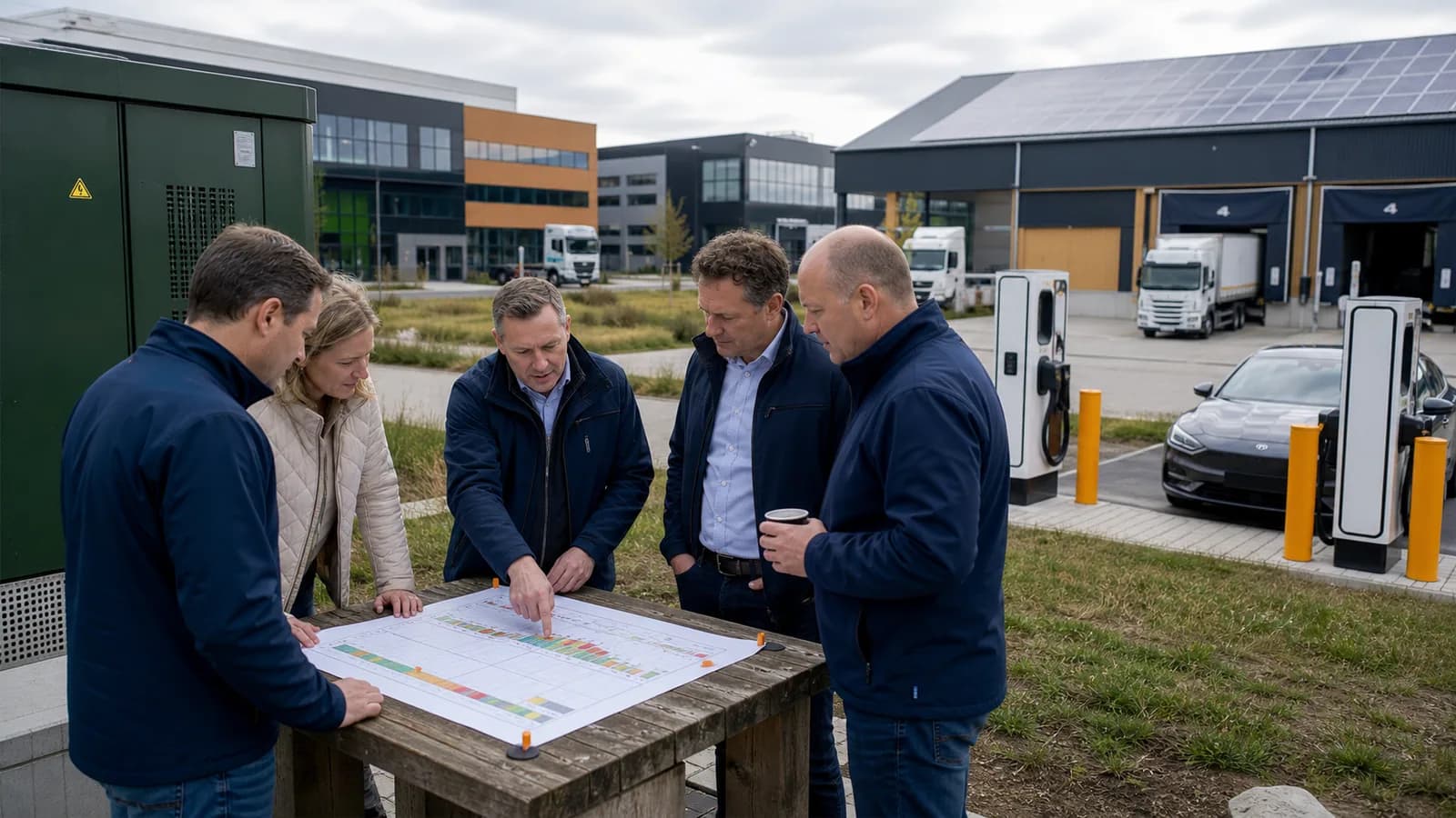 Congestion management and capacity analysis on a business park
