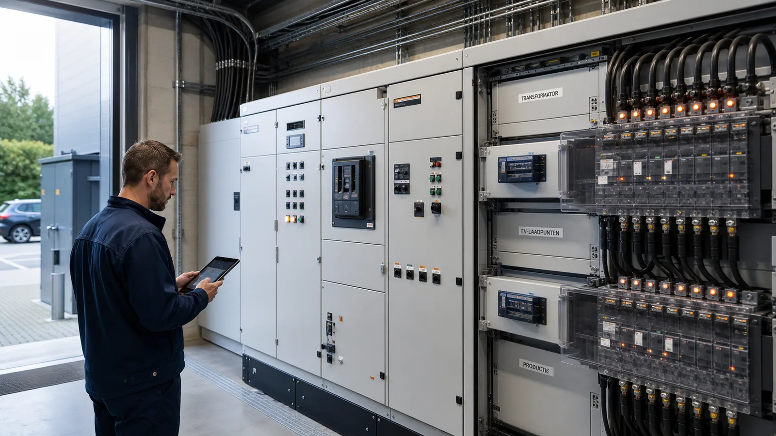 Analysis of peak load and capacity utilisation in an industrial environment